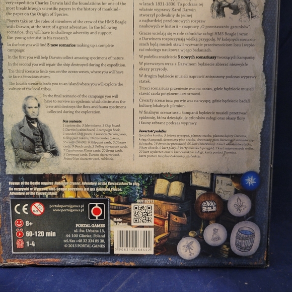 Brand NEW, OPENED Boardgame Robinson Crusoe -Voyage of the Beagle Expansion Box - Picture 5 of 11
